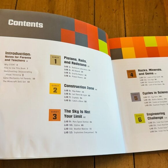 Unofficial Minecraft STEM Lab For Kids Flex Bound Book - Picture 7 of 12